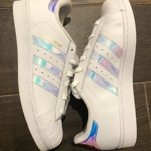 adidas superstar shoes iridescent